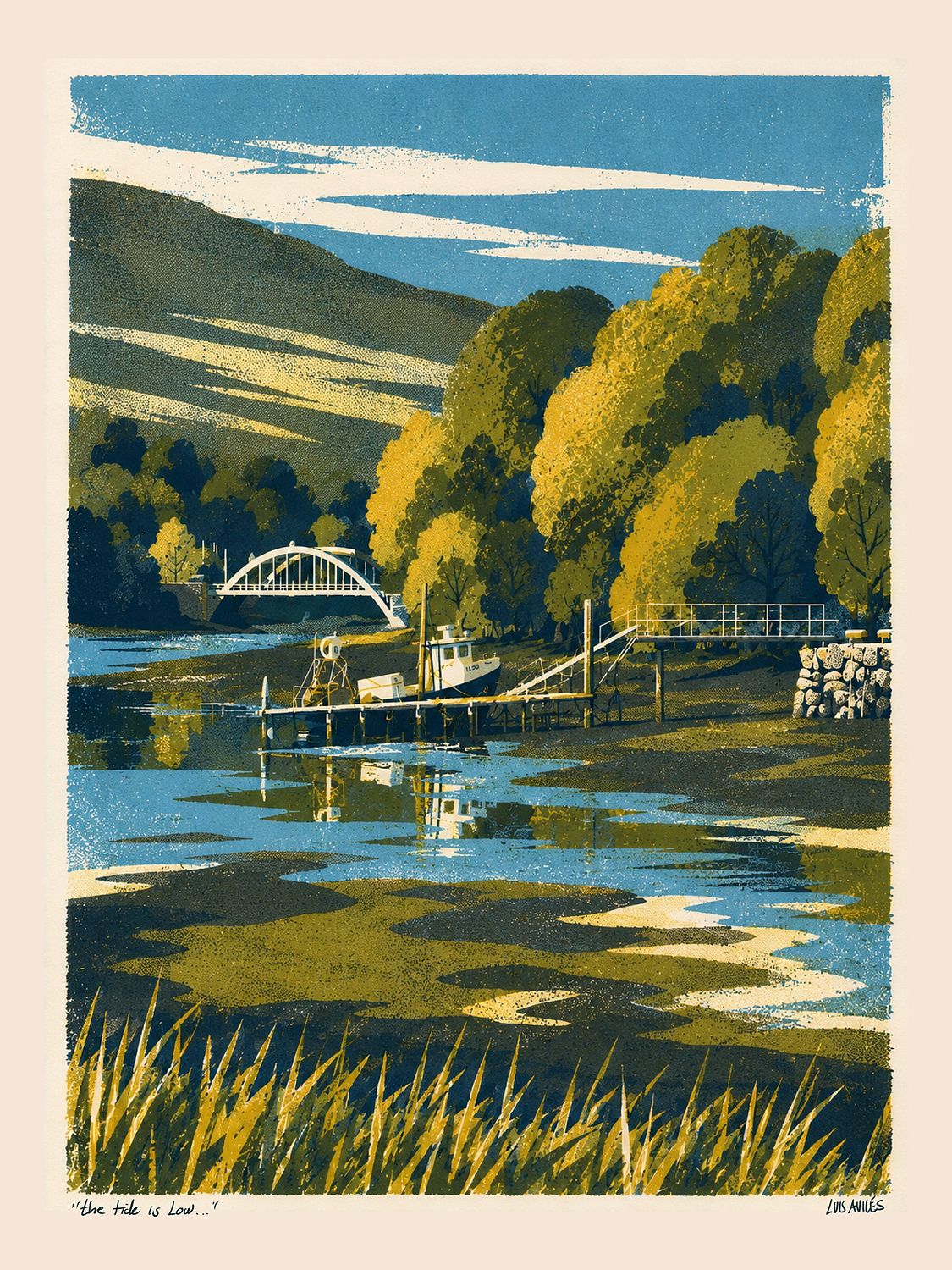 The Tide Is Low — Kenmare Bridge | Aviles Art Print